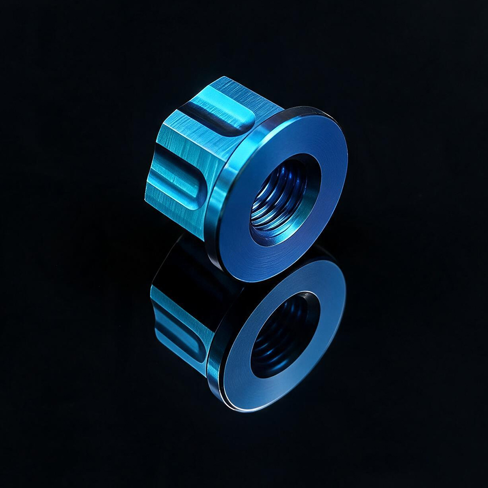 Cnó Knurled Flanged Saincheaptha